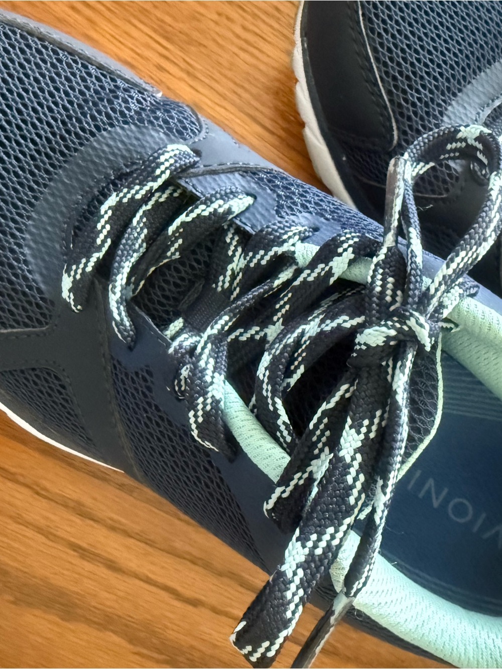 Like new Vionic Navy and Light Blue Lace-Up Sneakers - Picture 2 of 7